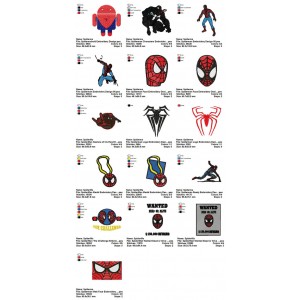 Collection 16 SpiderMan Embroidery Designs 04